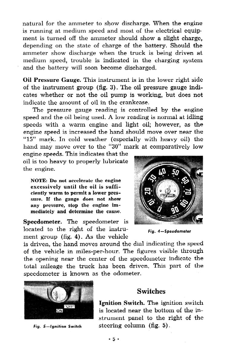 1953 Chevrolet Trucks Operators Manual Page 7